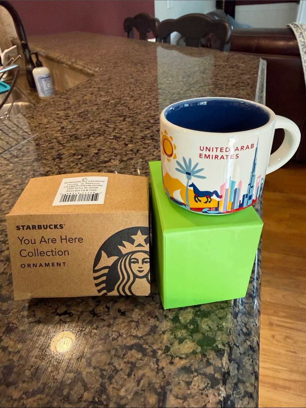 Starbucks UAE Skyline espresso shot glass - White Exterior, new
